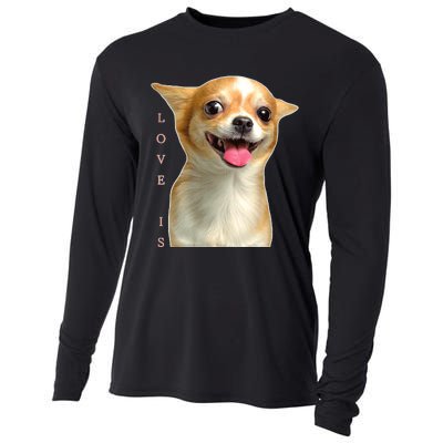 S Chihuahua Dog Mom Dad Love Pet Puppy Chiuauaha Cooling Performance Long Sleeve Crew