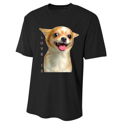 S Chihuahua Dog Mom Dad Love Pet Puppy Chiuauaha Performance Sprint T-Shirt