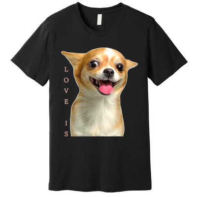 S Chihuahua Dog Mom Dad Love Pet Puppy Chiuauaha Premium T-Shirt