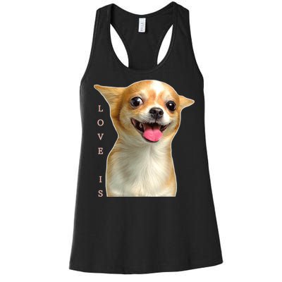 S Chihuahua Dog Mom Dad Love Pet Puppy Chiuauaha Women's Racerback Tank