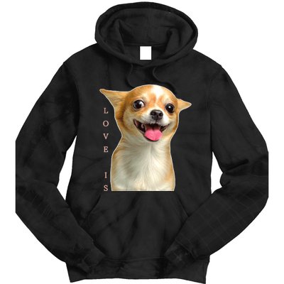 S Chihuahua Dog Mom Dad Love Pet Puppy Chiuauaha Tie Dye Hoodie