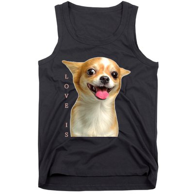 S Chihuahua Dog Mom Dad Love Pet Puppy Chiuauaha Tank Top