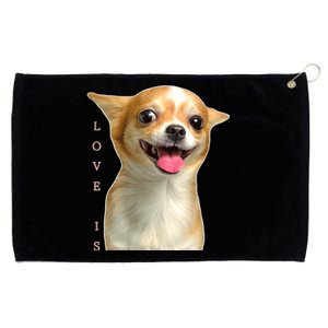 S Chihuahua Dog Mom Dad Love Pet Puppy Chiuauaha Grommeted Golf Towel