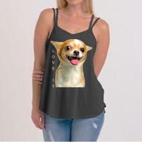 S Chihuahua Dog Mom Dad Love Pet Puppy Chiuauaha Women's Strappy Tank