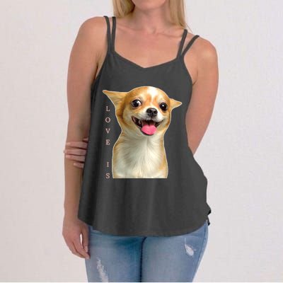 S Chihuahua Dog Mom Dad Love Pet Puppy Chiuauaha Women's Strappy Tank