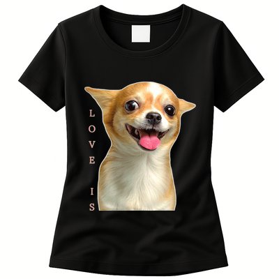 S Chihuahua Dog Mom Dad Love Pet Puppy Chiuauaha Womens T-Shirt