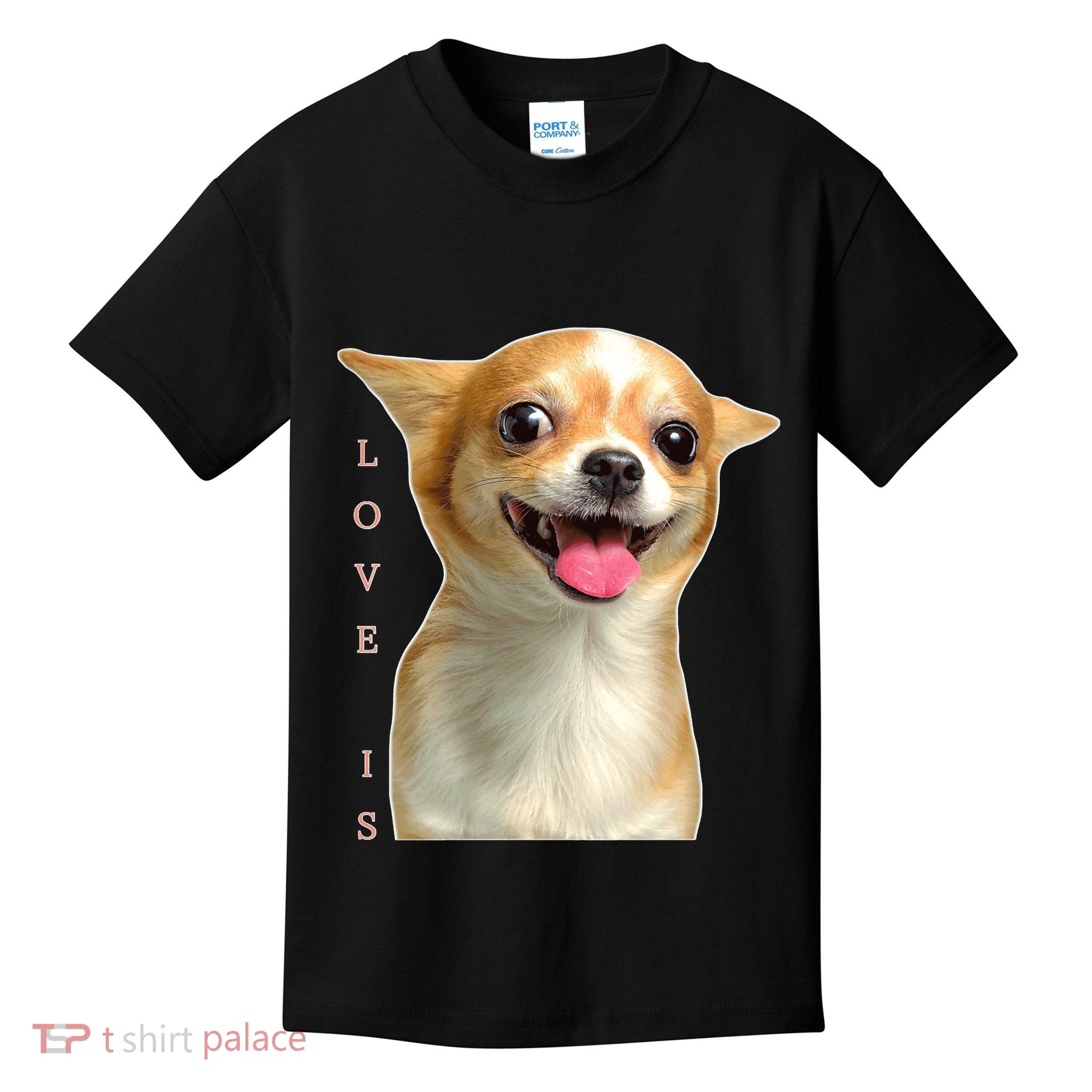 S Chihuahua Dog Mom Dad Love Pet Puppy Chiuauaha Kids T-Shirt