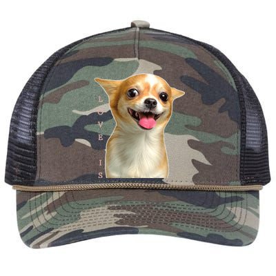 S Chihuahua Dog Mom Dad Love Pet Puppy Chiuauaha Retro Rope Trucker Hat Cap