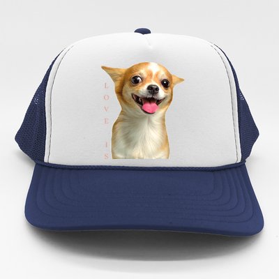 S Chihuahua Dog Mom Dad Love Pet Puppy Chiuauaha Trucker Hat