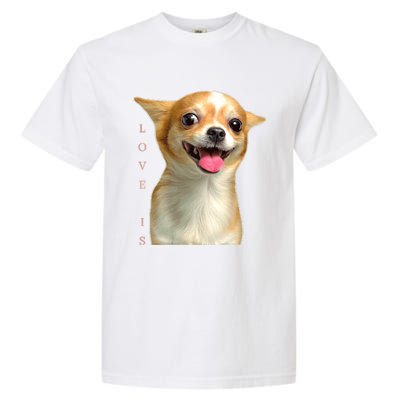 S Chihuahua Dog Mom Dad Love Pet Puppy Chiuauaha Garment-Dyed Heavyweight T-Shirt