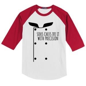 Sous Chefs Do It With Precision Great Gift Kids Colorblock Raglan Jersey