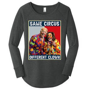 Same Circus Different Clown Women's Perfect Tri Tunic Long Sleeve Shirt