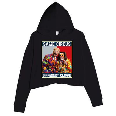 Same Circus Different Clown Crop Fleece Hoodie