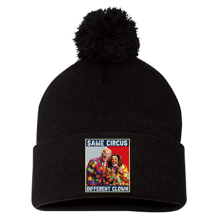 Same Circus Different Clown Pom Pom 12in Knit Beanie