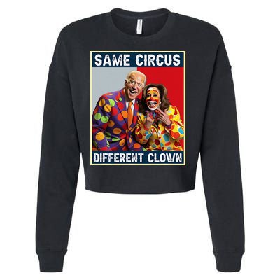 Same Circus Different Clown Cropped Pullover Crew