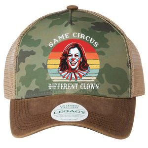 Same Circus Different Clown Funny Kamala Harris Clown Legacy Tie Dye Trucker Hat