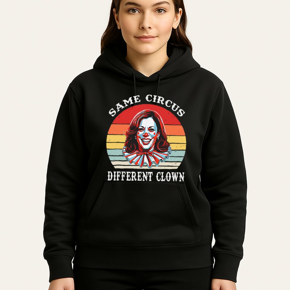 Same Circus Different Clown Funny Kamala Harris Clown Hoodie