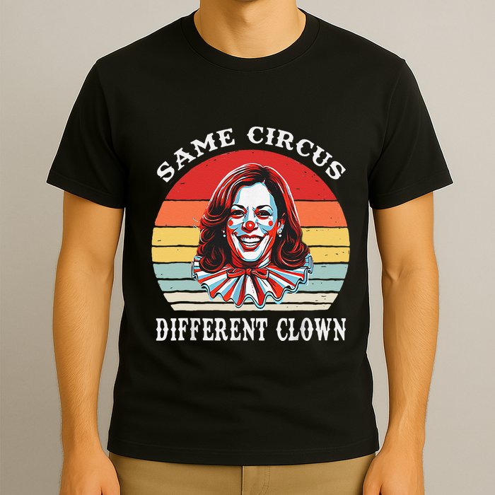 Same Circus Different Clown Funny Kamala Harris Clown T-Shirt