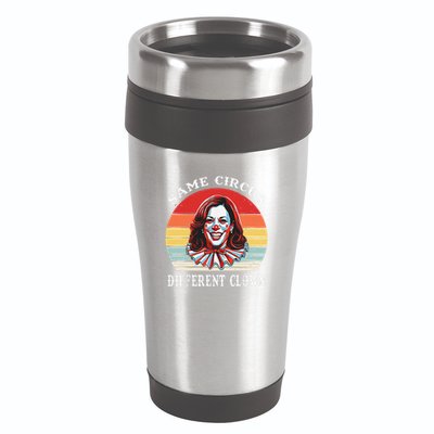 Same Circus Different Clown Funny Kamala Harris Clown 16oz Travel Tumbler
