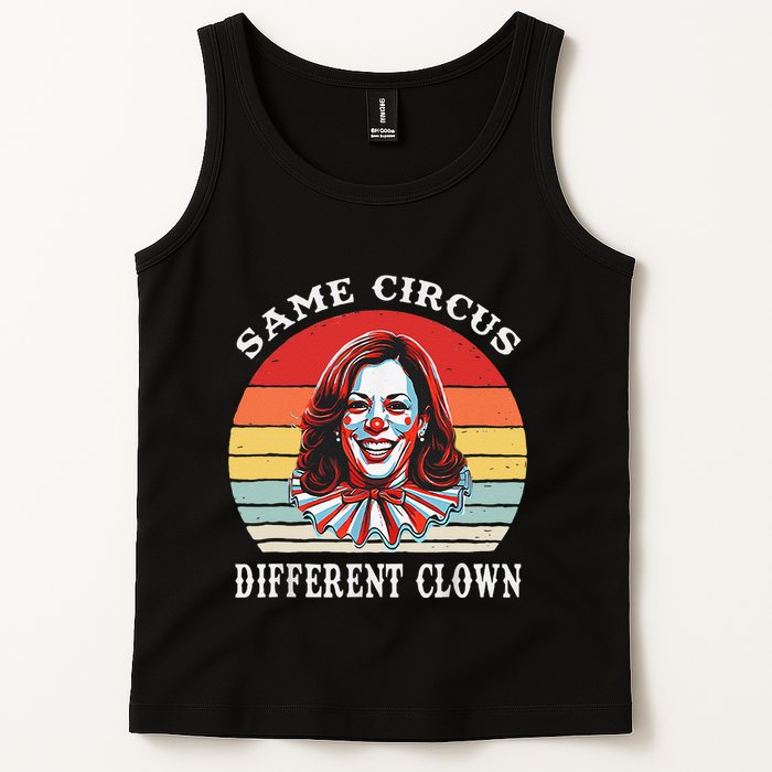 Same Circus Different Clown Funny Kamala Harris Clown Tank Top