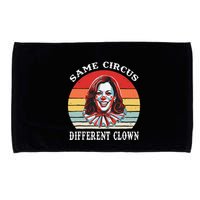 Same Circus Different Clown Funny Kamala Harris Clown Microfiber Hand Towel