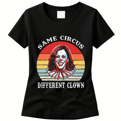 Same Circus Different Clown Funny Kamala Harris Clown Womens T-Shirt