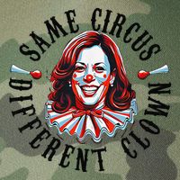 Same Circus Different Clown Funny Kamala Harris Clown Legacy Tie Dye Trucker Hat