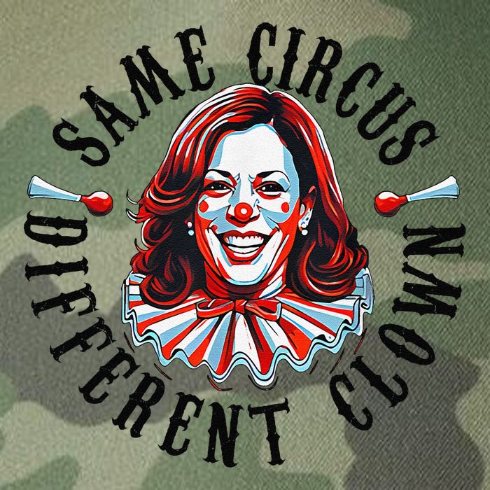 Same Circus Different Clown Funny Kamala Harris Clown Legacy Tie Dye Trucker Hat