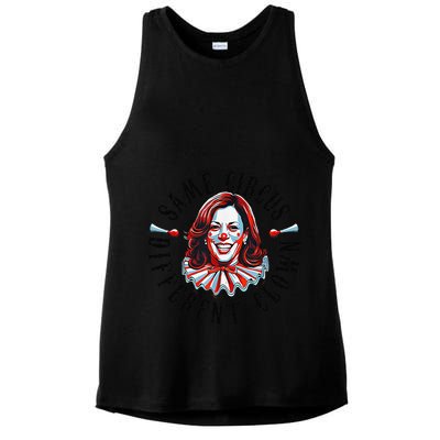 Same Circus Different Clown Funny Kamala Harris Clown Ladies PosiCharge Tri-Blend Wicking Tank
