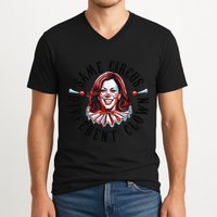 Same Circus Different Clown Funny Kamala Harris Clown V-Neck T-Shirt