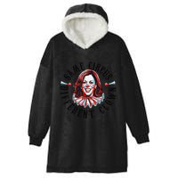 Same Circus Different Clown Funny Kamala Harris Clown Hooded Wearable Blanket