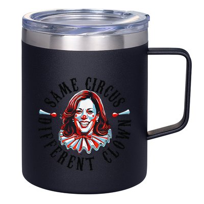 Same Circus Different Clown Funny Kamala Harris Clown 12oz Stainless Steel Coffee Mug