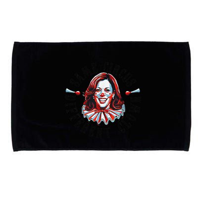 Same Circus Different Clown Funny Kamala Harris Clown Microfiber Hand Towel