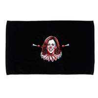Same Circus Different Clown Funny Kamala Harris Clown Microfiber Hand Towel