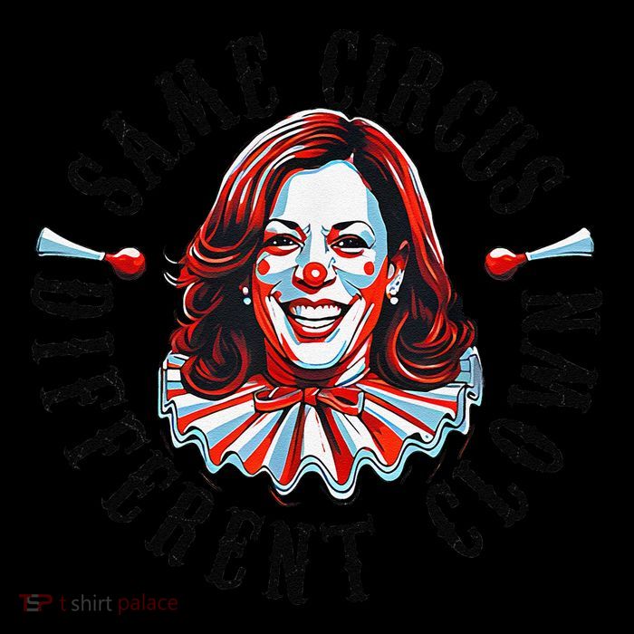 Same Circus Different Clown Funny Kamala Harris Clown Short Acrylic Beanie