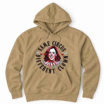 Same Circus Different Clown Funny Kamala Harris Clown Hoodie