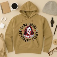 Same Circus Different Clown Funny Kamala Harris Clown Hoodie