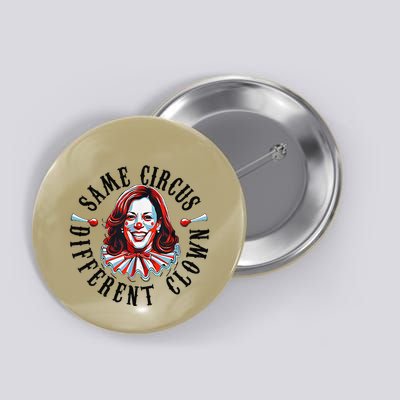 Same Circus Different Clown Funny Kamala Harris Clown Button