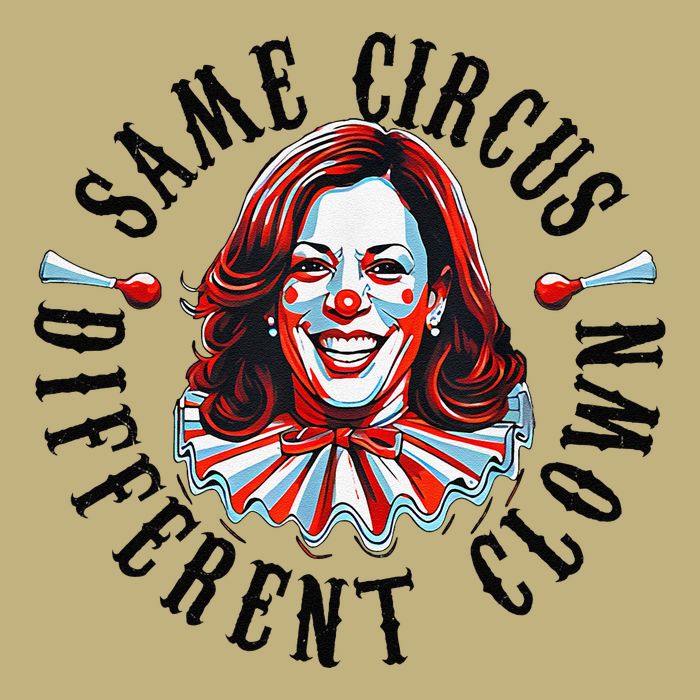 Same Circus Different Clown Funny Kamala Harris Clown Button