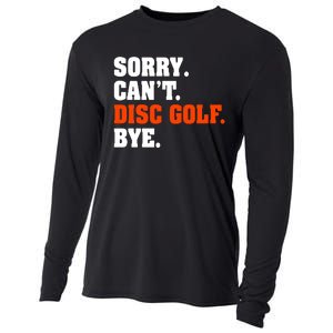 Sorry Cant Disc Golf Bye Cooling Performance Long Sleeve Crew