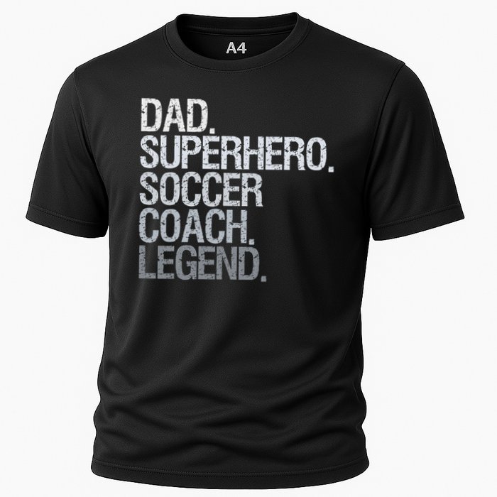 Soccer Coach Dad Cooling Performance Crew T-Shirt