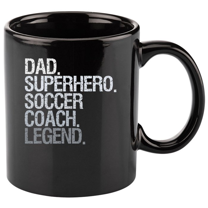 Soccer Coach Dad 11oz C Handle Ceramic Mug