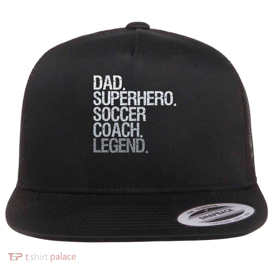 Soccer Coach Dad Flatbill Hat