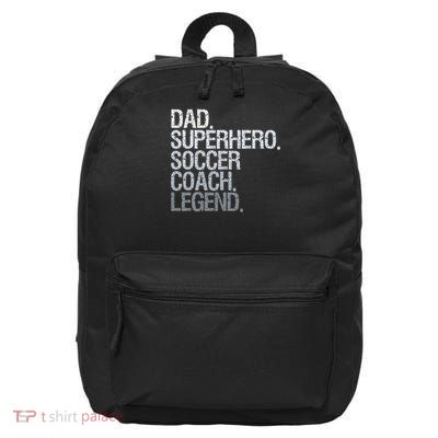 Soccer Coach Dad 16 in Basic Backpack