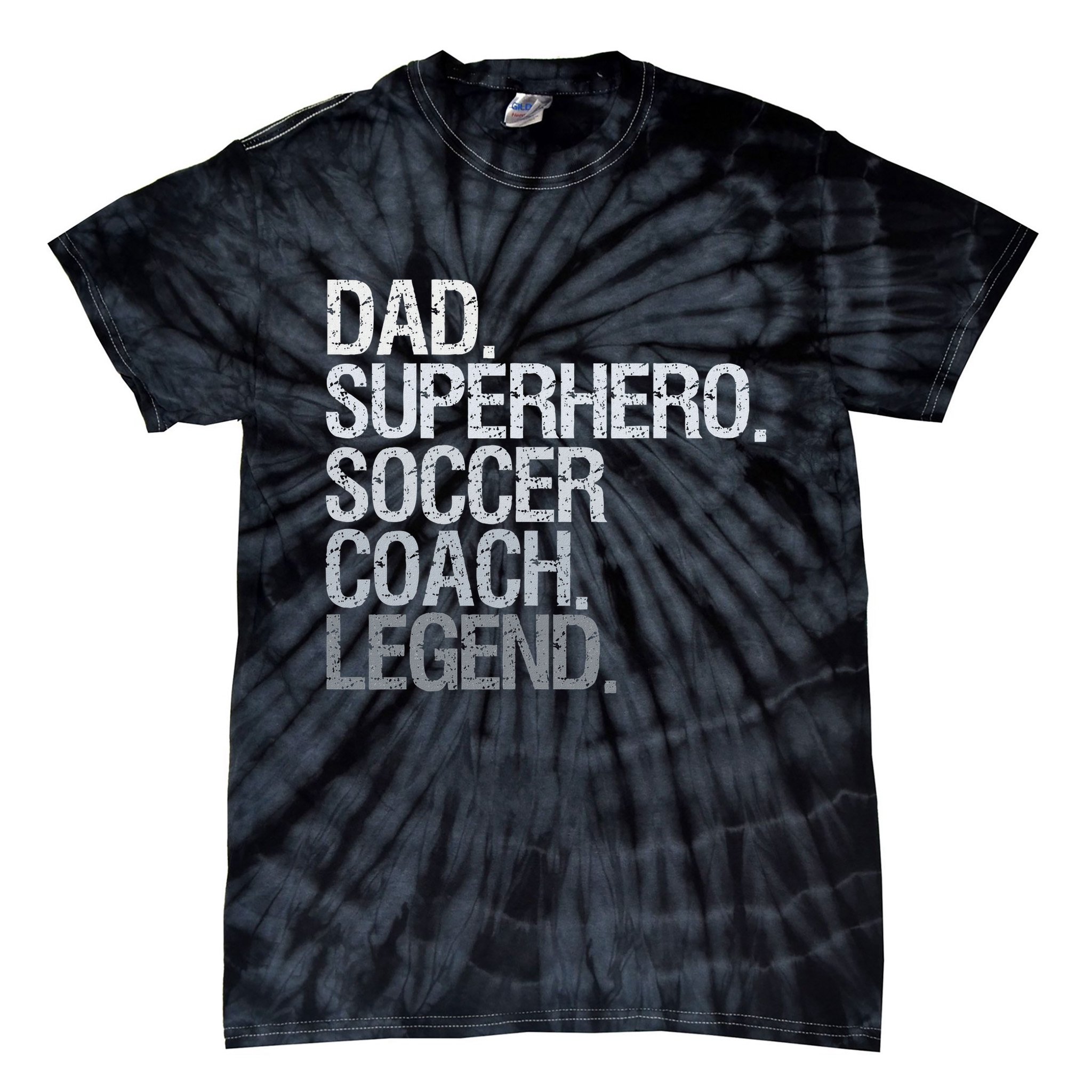 Soccer Coach Dad Tie-Dye T-Shirt