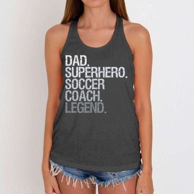Soccer Coach Dad Women's Knotted Racerback Tank