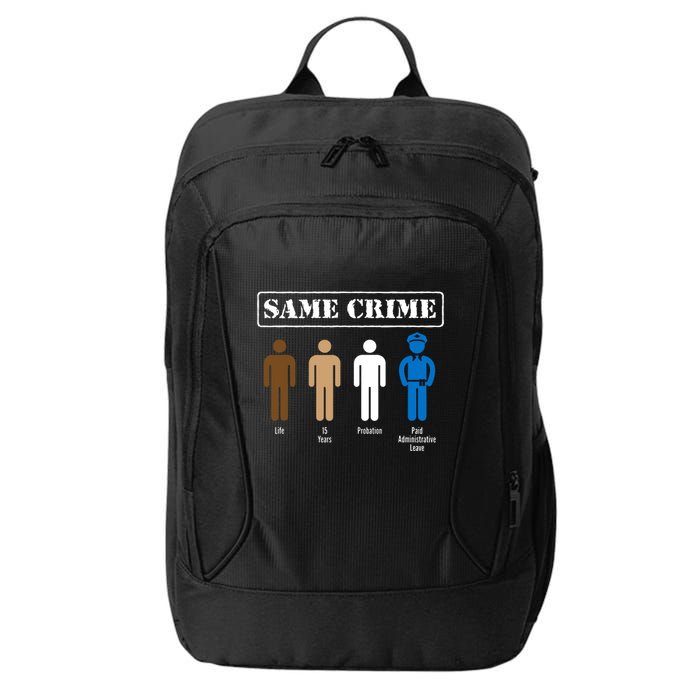 Same Crime Different Time Funny Satirical City Backpack