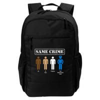 Same Crime Different Time Funny Satirical Backpack