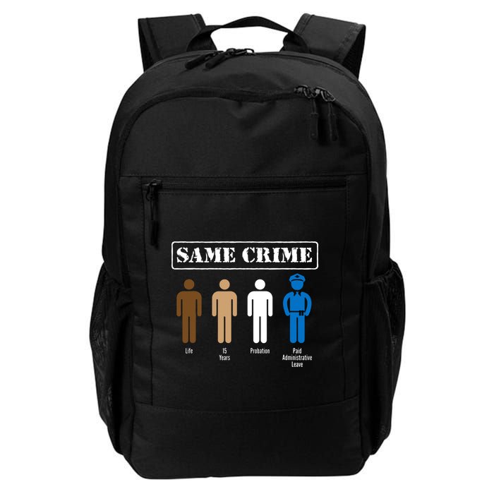 Same Crime Different Time Funny Satirical Backpack