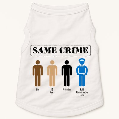 Same Crime Different Time Funny Satirical Doggie Tank